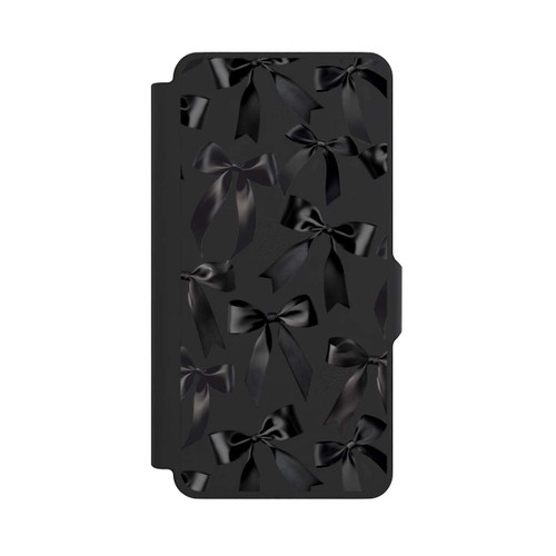 Samsung Galaxy S26+ NIVOflip Schwarze Satinschleifen