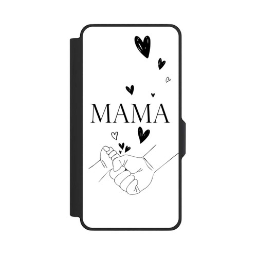 Samsung Galaxy S26+ NIVOflip Muttertag Line Art Hände Schwarz Weiß