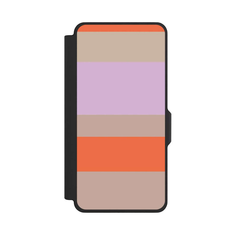 Galaxy S26+ NIVOflip Moca Lila Orange Stripes