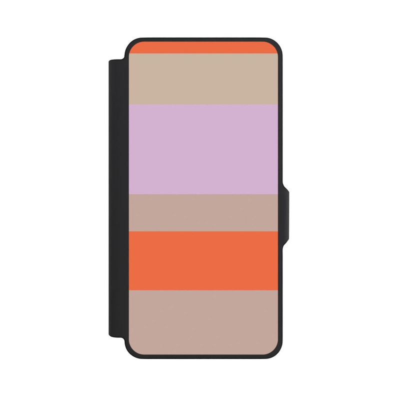 Galaxy S26+ NIVOflip Moca Lila Orange Stripes