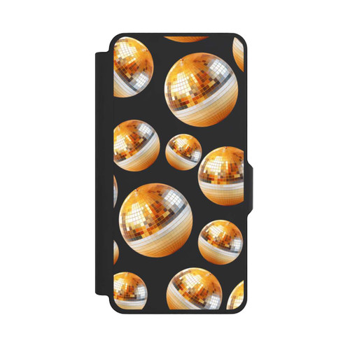 Samsung Galaxy S26+ NIVOflip Discokugel Party Gold Orange Transparent mit KI