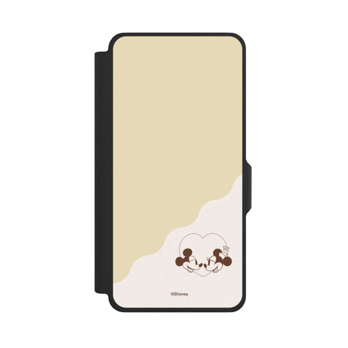 Samsung Galaxy S26+ NIVOflip Mickey and Minnie Love Heart Beige
