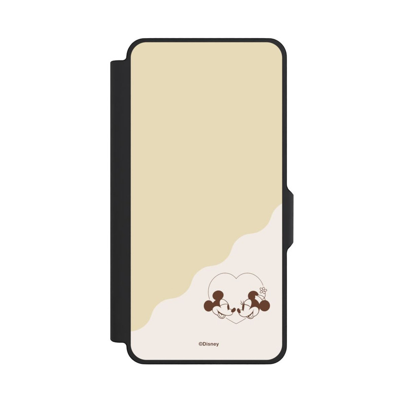Galaxy S26+ NIVOflip Mickey and Minnie Love Heart Beige