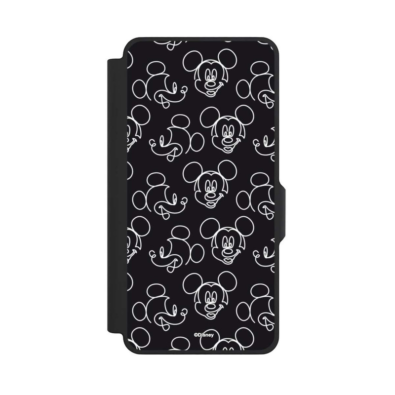 Galaxy S26+ NIVOflip Disney Mickey Faces Black Line Art Pattern