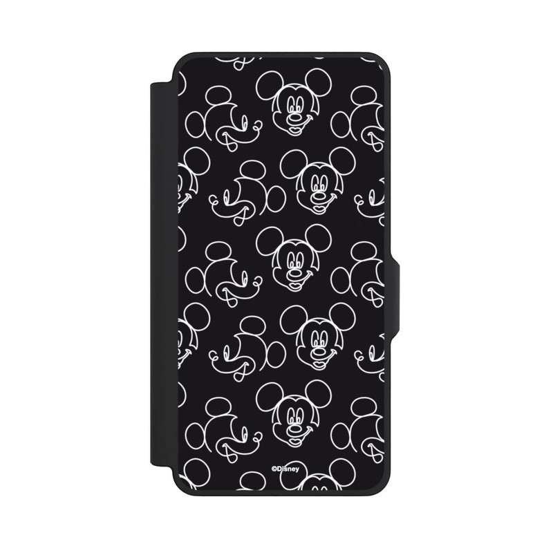 Galaxy S26+ NIVOflip Disney Mickey Faces Black Line Art Pattern