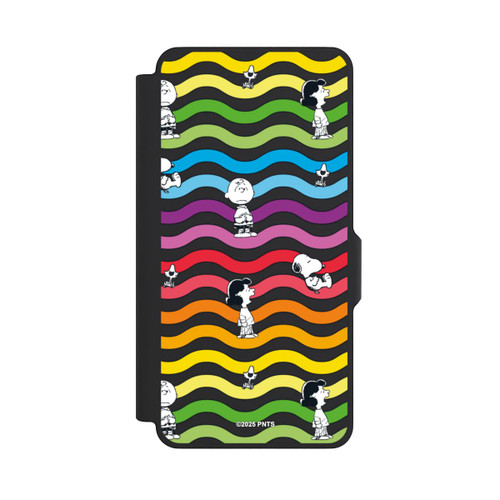 Samsung Galaxy S26+ NIVOflip Snoopy Pattern Rainbow Transparent