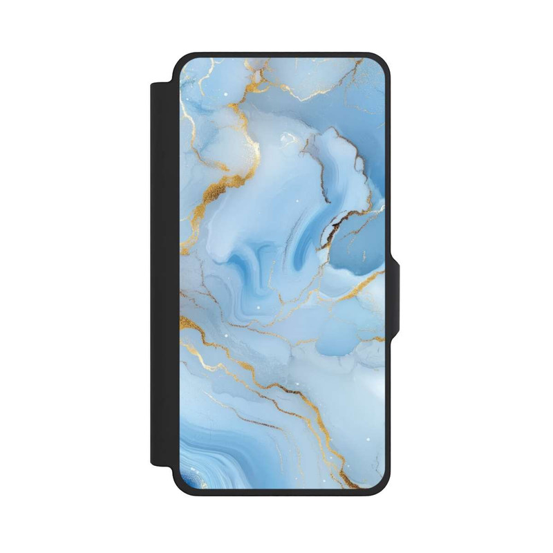 Galaxy S26+ NIVOflip Blue Marble Goldprint