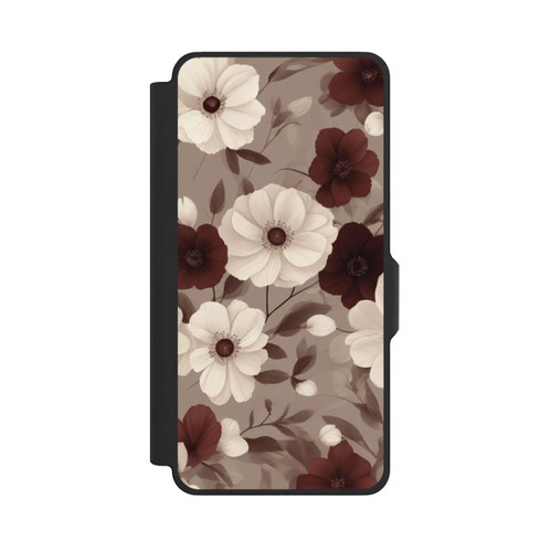 Samsung Galaxy S26+ NIVOflip Negative Flower Bordeaux White with AI