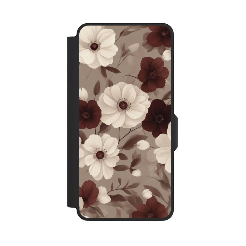 Galaxy S26+ NIVOflip Negative Flower Bordeaux White with AI