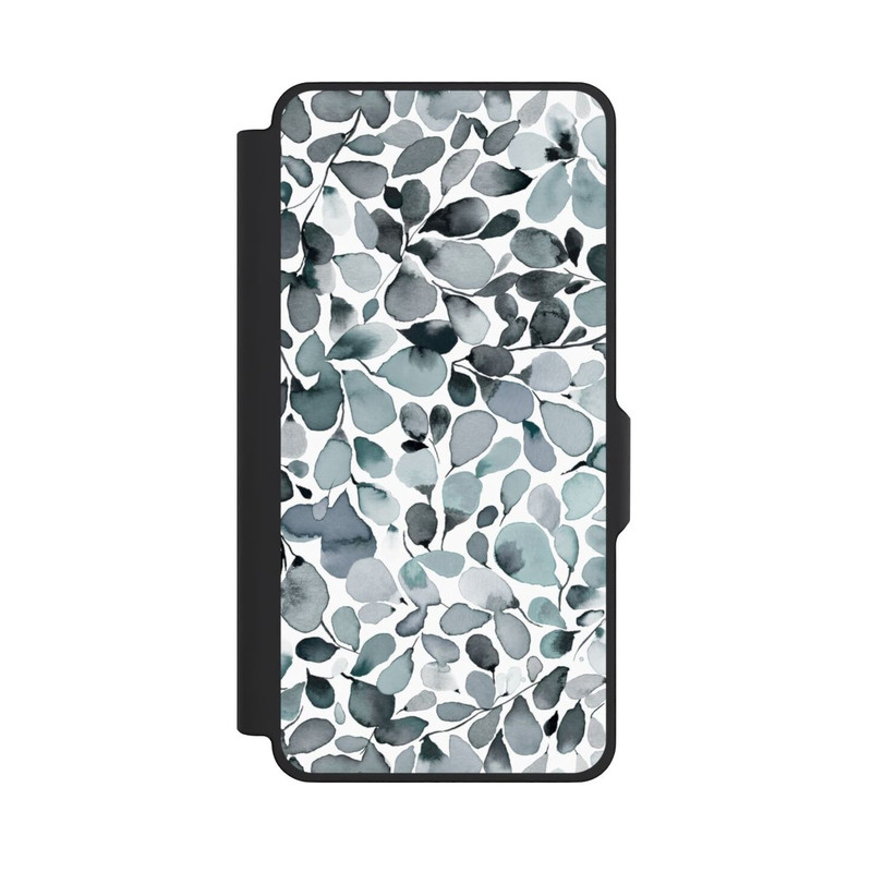 Galaxy S26+ NIVOflip Eucalyptus Watercolor Leaves Grey