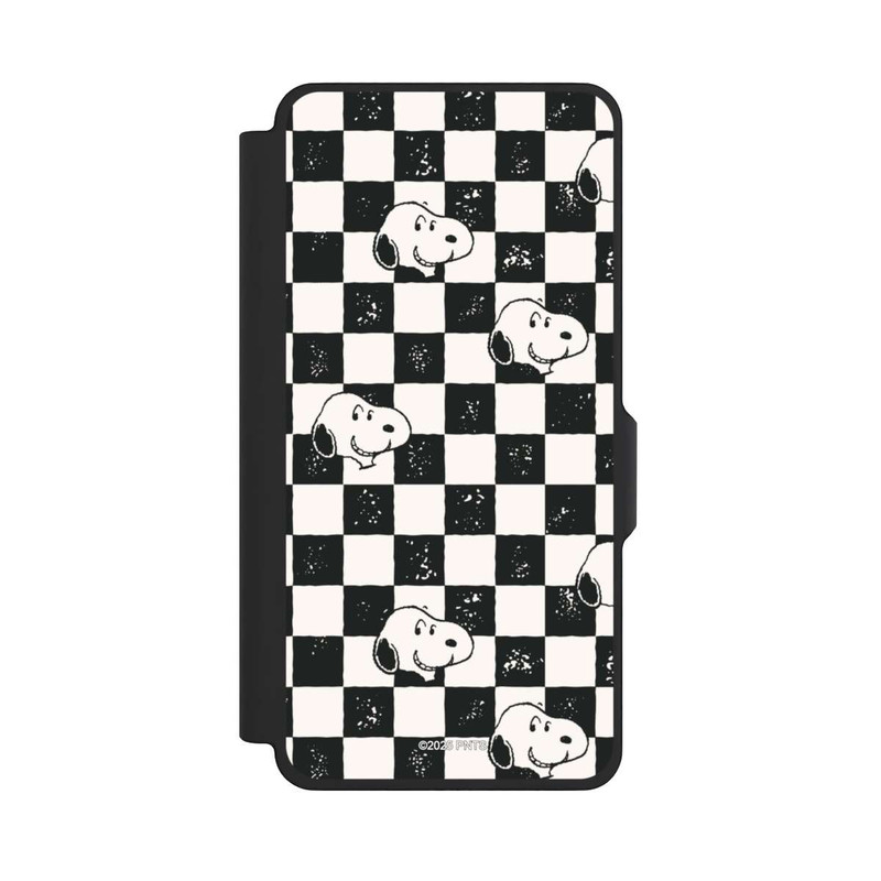 Galaxy S26+ NIVOflip Snoopy Heads Checked Pattern