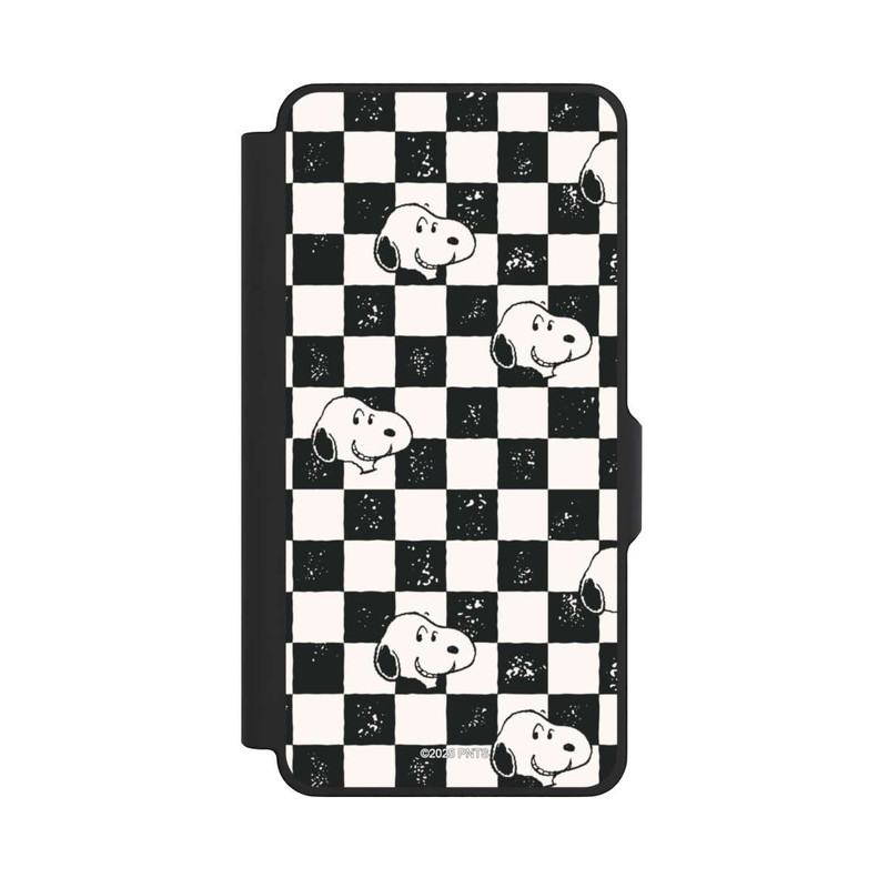 Galaxy S26+ NIVOflip Snoopy Heads Checked Pattern
