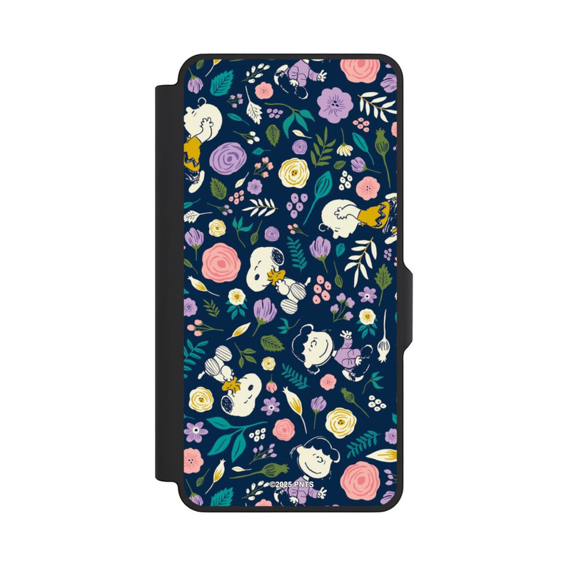 Galaxy S26+ NIVOflip Peanuts Dark Flower Pattern