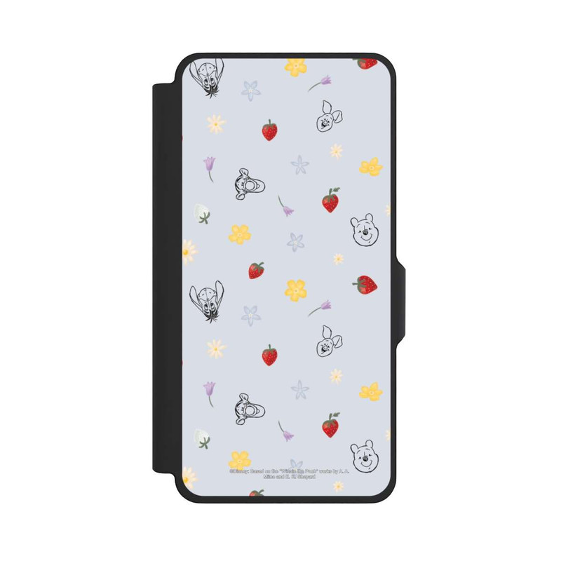 Galaxy S26+ NIVOflip Winnie Puuh und Freunde Erdbeer Muster Blau