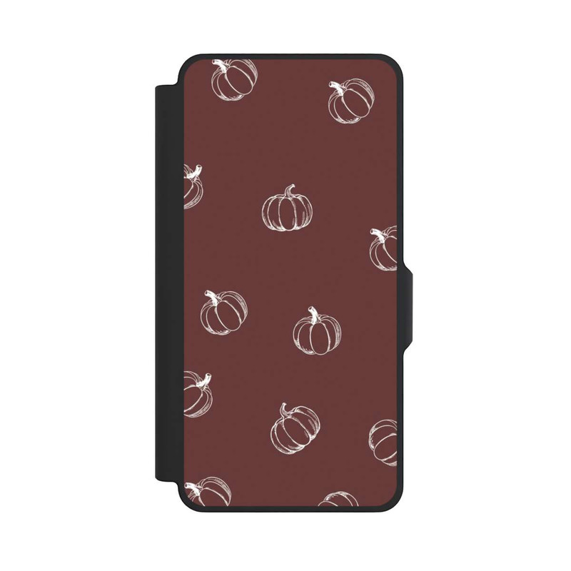 Galaxy S26+ NIVOflip Pumpkin Season Pattern Brown