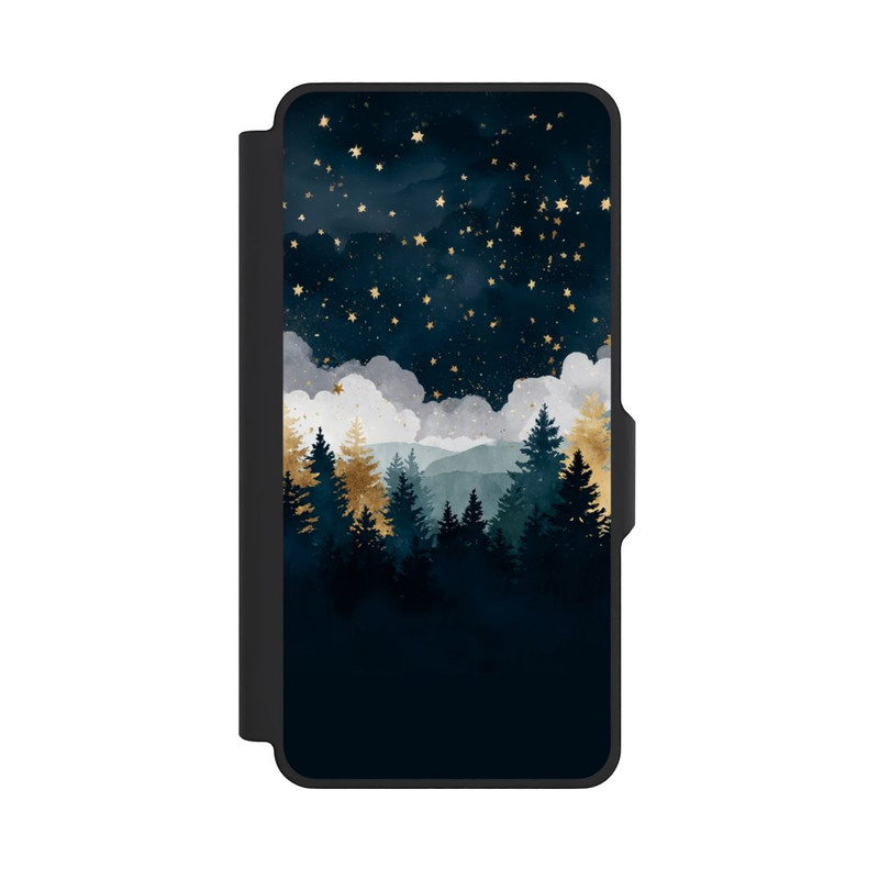 Galaxy S26+ NIVOflip nächtlicher Wald Indigo