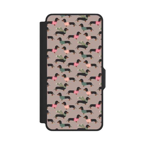 Samsung Galaxy S26+ NIVOflip Dackel Muster Winter