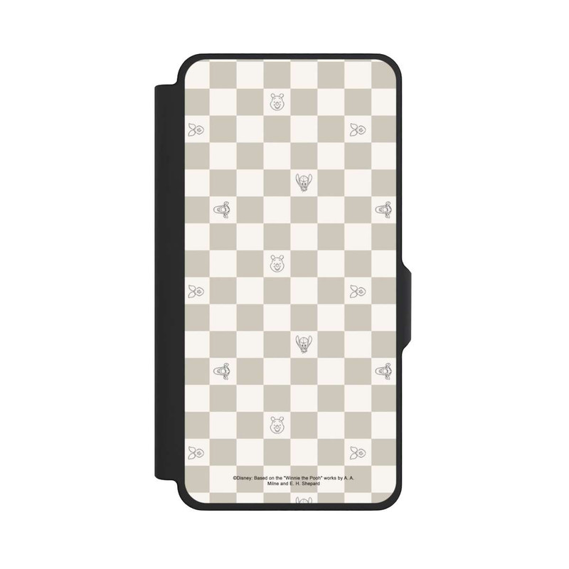Galaxy S26+ NIVOflip Winnie the Pooh Checked Pattern Beige
