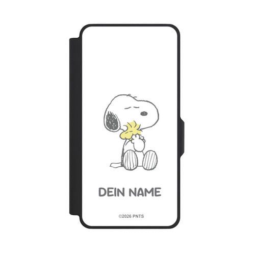 Samsung Galaxy S26+ NIVOflip Snoopy And Woodstock Cuddling Personalisierbar