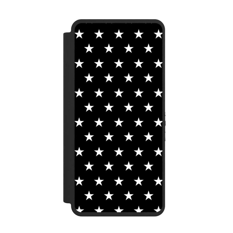 Galaxy S26 Ultra NIVOflip Confettis Etoiles Blanches sur Fond Noir