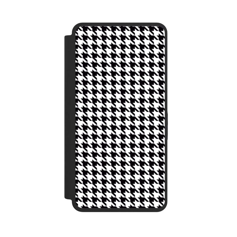 Galaxy S26 Ultra NIVOflip Houndstooth black-white