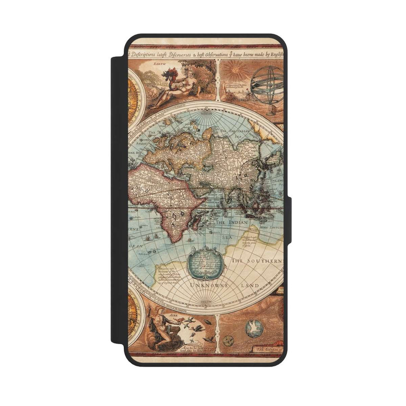 Galaxy S26 Ultra NIVOflip Vintage Weltkarte