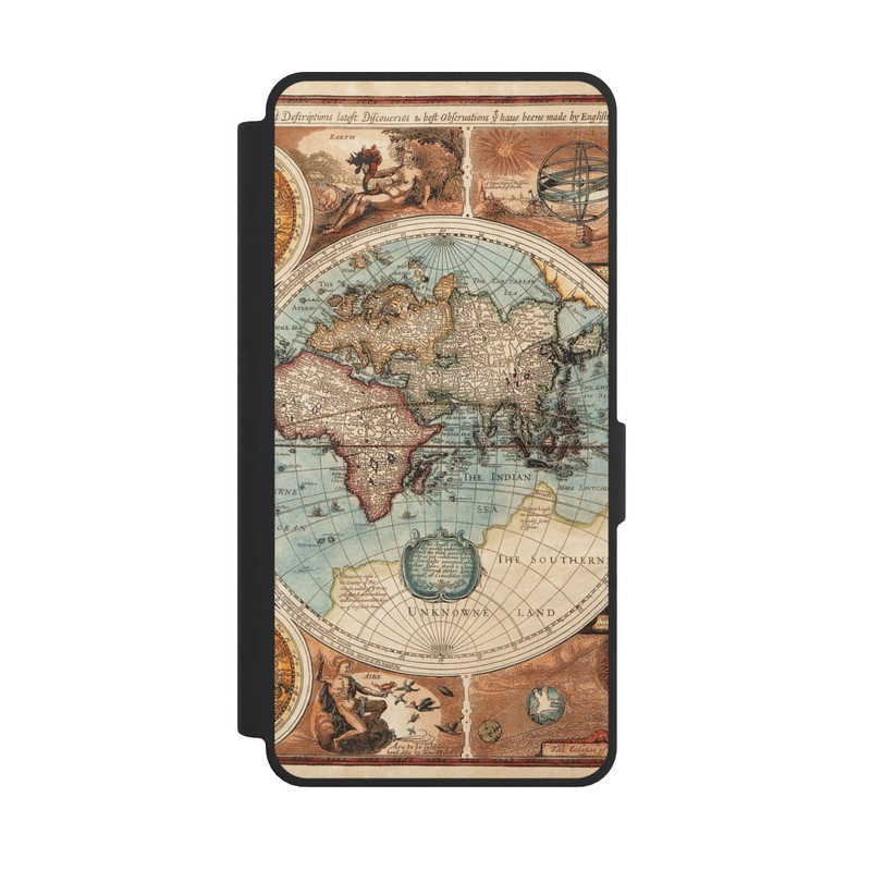Galaxy S26 Ultra NIVOflip Vintage Weltkarte