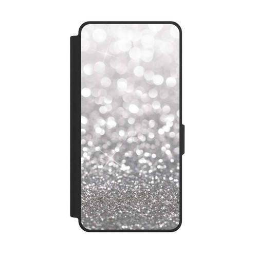Samsung Galaxy S26 Ultra NIVOflip Pluie de Paillettes Argentées Look