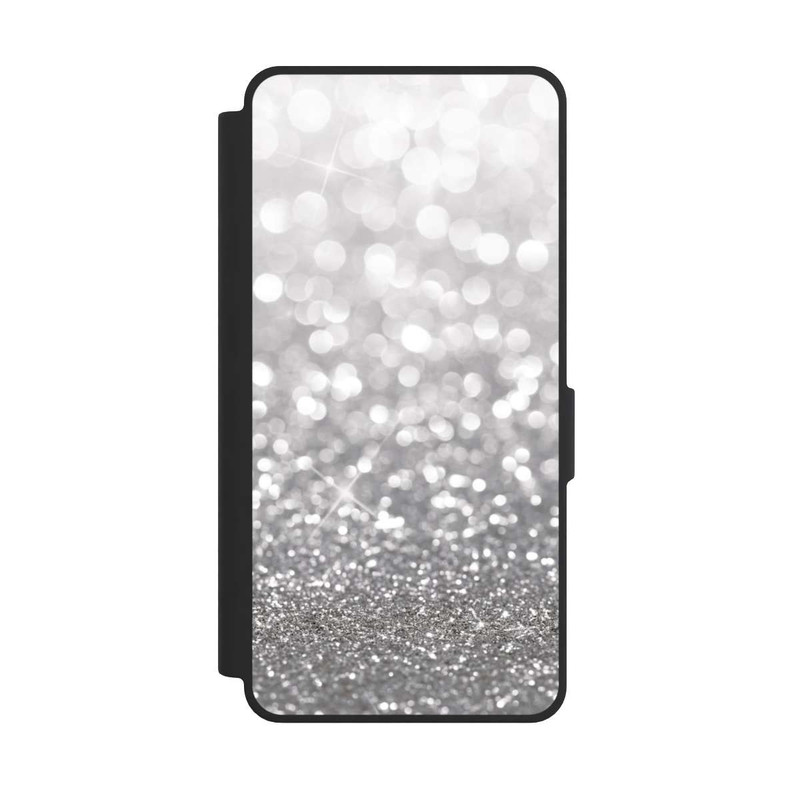 Galaxy S26 Ultra NIVOflip Pluie de Paillettes Argentées Look