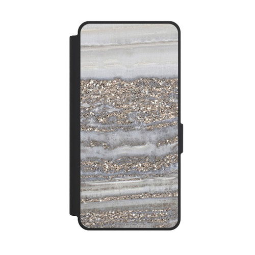 Samsung Galaxy S26 Ultra NIVOflip Weißer Glitzer Marmor Look