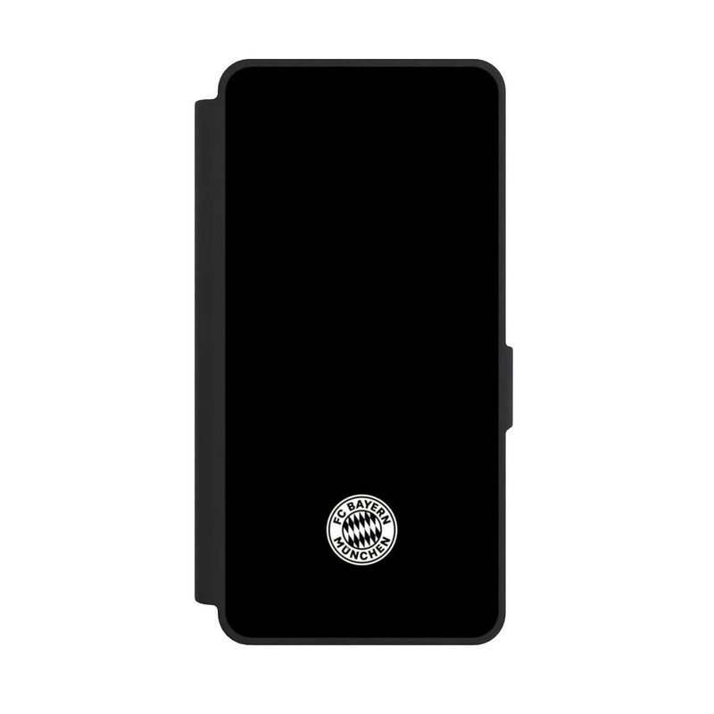 Galaxy S26 Ultra NIVOflip Klassisches FCB Logo Klein - Weiß auf Schwarz