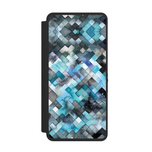 Samsung Galaxy S26 Ultra NIVOflip stimmungsvolles geometrisches Muster blau