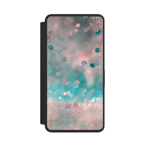 Samsung Galaxy S26 Ultra NIVOflip Turquoise Glamour Glitter Look