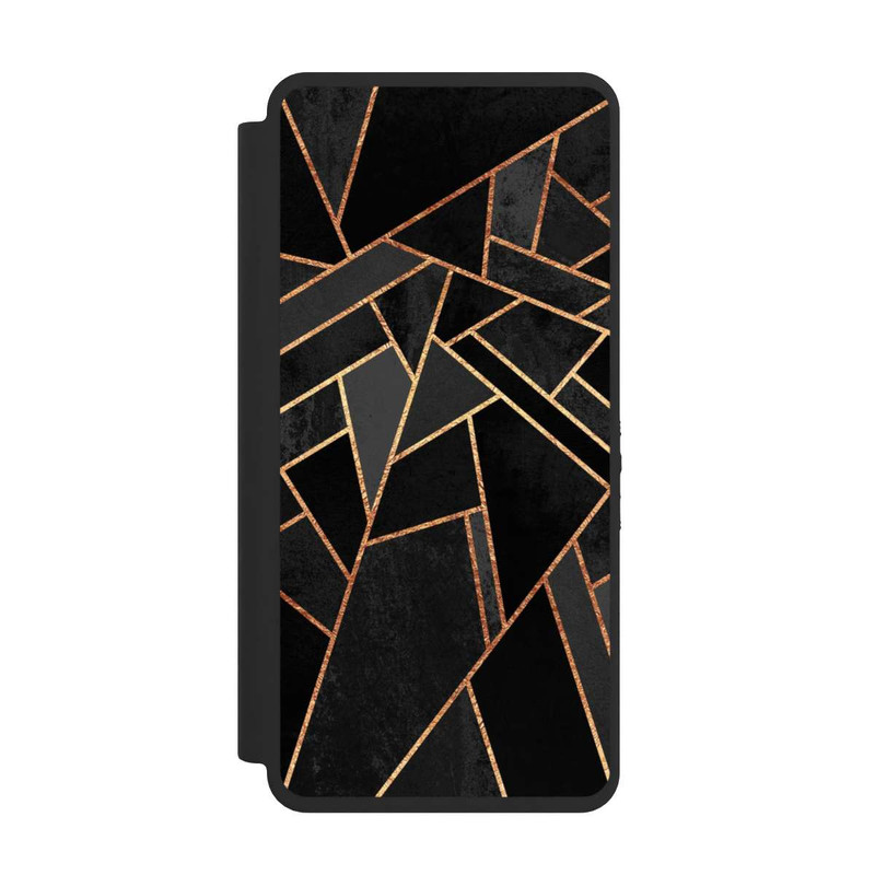 Galaxy S26 Ultra NIVOflip Schwarze Nacht Gold Druck