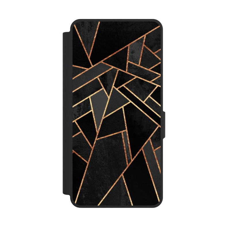 Galaxy S26 Ultra NIVOflip Schwarze Nacht Gold Druck
