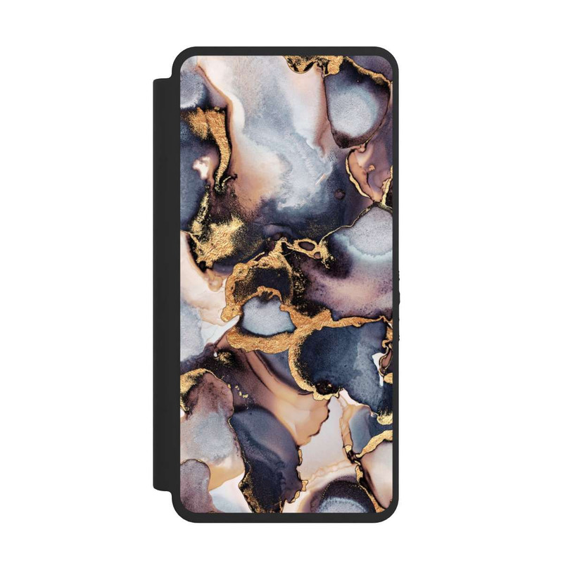 Galaxy S26 Ultra NIVOflip Verträumte Tinte Grau-Golddruck