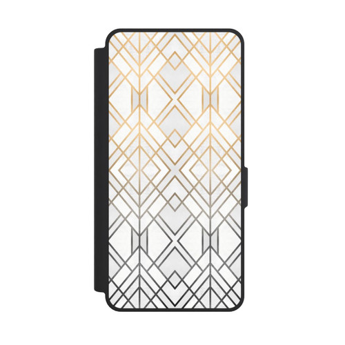 Samsung Galaxy S26 Ultra NIVOflip Imprimé Geo Gold doré et gris