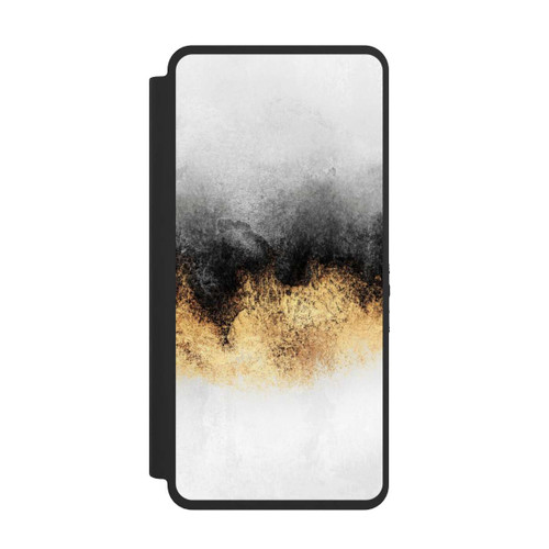 Samsung Galaxy S26 Ultra NIVOflip Grauer Himmelstaub Golddruck