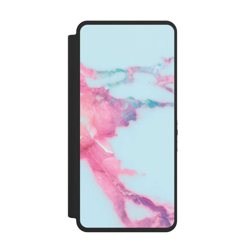 Galaxy S26 Ultra NIVOflip Hellblauer schillernder Adermarmor