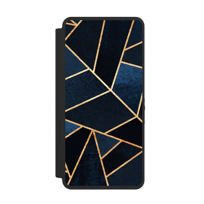 Galaxy S26 Ultra NIVOflip Navy Stein Golddruck