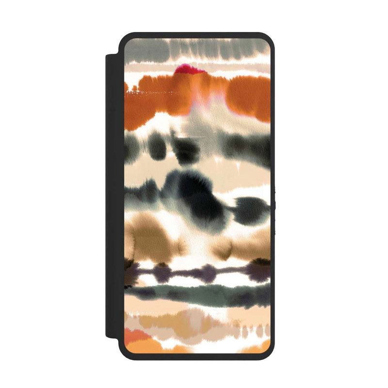 Galaxy S26 Ultra NIVOflip Lignes d'aquarelle nautique douces orange
