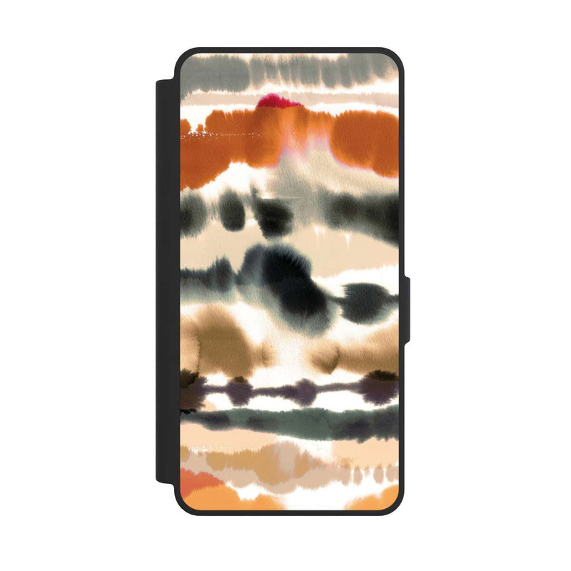 Galaxy S26 Ultra NIVOflip Lignes d'aquarelle nautique douces orange