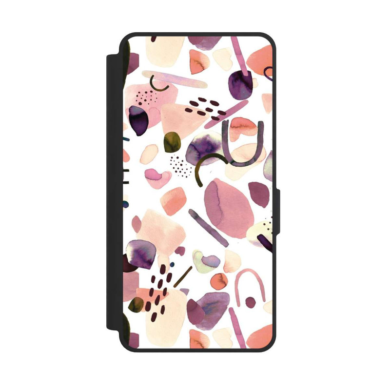 Galaxy S26 Ultra NIVOflip Aquarelle Formes abstraites Mauve
