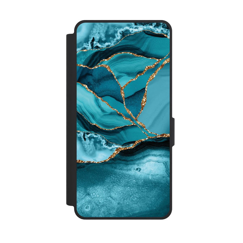 Galaxy S26 Ultra NIVOflip Eisblaue Marmor Landschaft