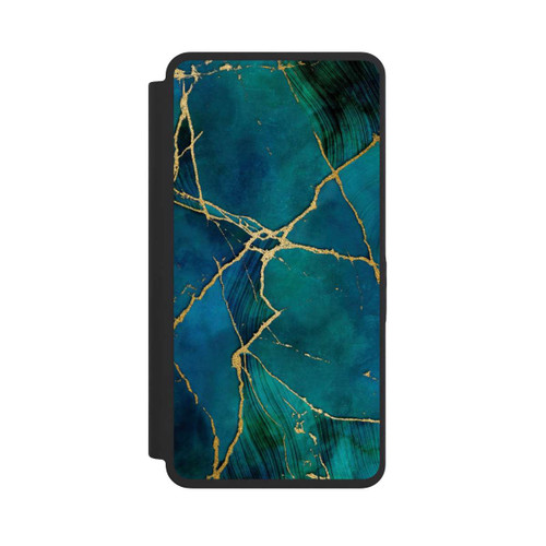 Samsung Galaxy S26 Ultra NIVOflip Mineral glamour blue gold look