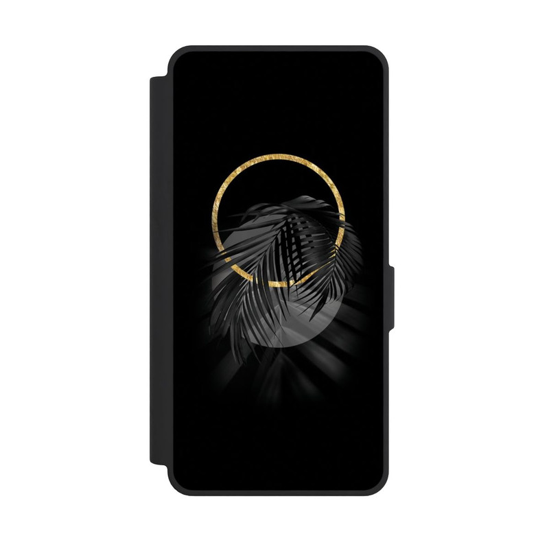 Galaxy S26 Ultra NIVOflip tropische Blätter schwarz