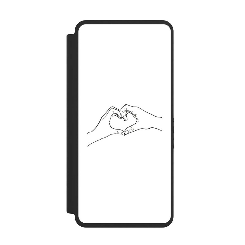 Galaxy S26 Ultra NIVOflip Herz Hände Line Art