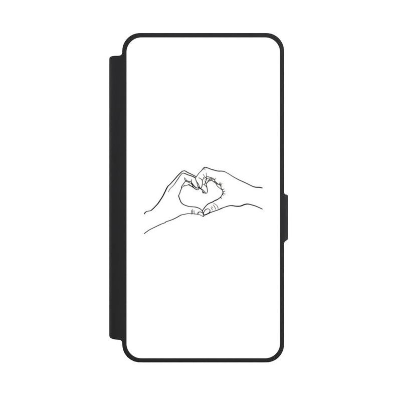 Galaxy S26 Ultra NIVOflip Herz Hände Line Art