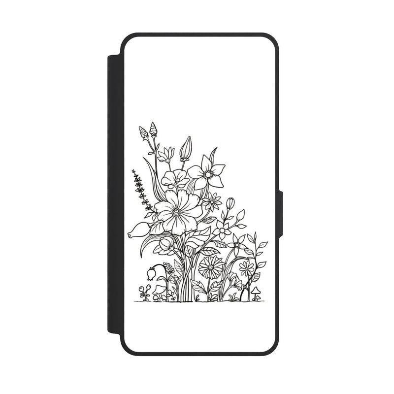 Galaxy S26 Ultra NIVOflip Flowers Line Art