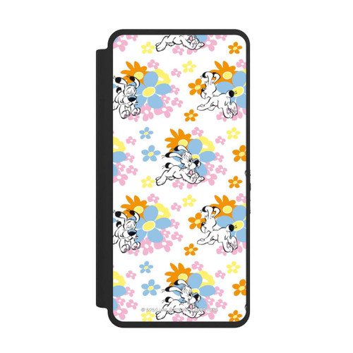 Samsung Galaxy S26 Ultra NIVOflip Idéfix sur fleurs colorées